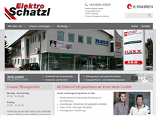 Tablet Screenshot of elektro-schatzl.de